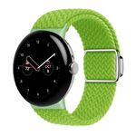 Per Google Pixel Watch/Watch 2 cinturino con fibbia magnetica in nylon (giallo verde)