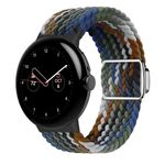 Per Google Pixel Watch/Watch 2 cinturino con fibbia magnetica in nylon (Cowboy Rainbow)