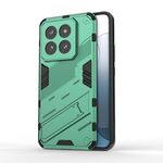 Per Xiaomi 14 Pro 5G Punk Armor 2 in 1 PC + custodia per telefono TPU con supporto (verde)