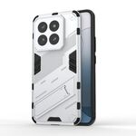 Per Xiaomi 14 Pro 5G Punk Armor 2 in 1 PC + custodia per telefono TPU con supporto (bianco)