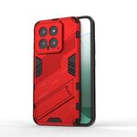 Per Xiaomi 14 5G Punk Armor 2 in 1 PC + custodia per telefono TPU con supporto (rosso)