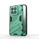 Per Xiaomi 14 5G Punk Armor 2 in 1 PC + custodia per telefono TPU con supporto (verde)