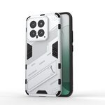 Per Xiaomi 14 5G Punk Armor 2 in 1 PC + custodia per telefono TPU con supporto (bianco)