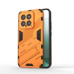 Per Xiaomi 14 5G Punk Armor 2 in 1 PC + custodia per telefono TPU con supporto (arancione)