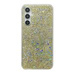 Custodia per telefono in TPU epossidico con paillettes glitterate per Samsung Galaxy S23 FE 5G (oro)