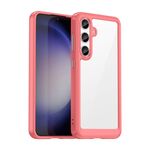 Per Samsung Galaxy S24+ 5G Serie colorata in acrilico + custodia per telefono in TPU (rossa)