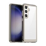 Per Samsung Galaxy S24+ 5G Serie colorata in acrilico + custodia per telefono in TPU (grigio trasparente)