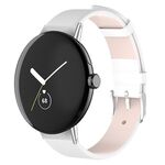 Per cinturino in pelle Google Pixel Watch 2/Pixel Watch (bianco)