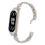 Per cinturino per orologio in metallo con diamanti cuore a cuore Xiaomi Mi Band 7 (colore Starlight)