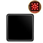 Luci per rimorchio a LED per autoveicoli Luci freno posteriori universali, Colore: guscio nero 12 luci