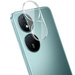 Per Honor Play 8T 5G imak Pellicola in vetro temperato per obiettivo fotocamera posteriore integrata con copriobiettivo