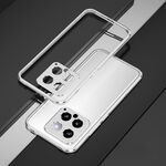 Per Xiaomi 14 Serie Aurora Protezione per lenti + Custodia per telefono con struttura in metallo (Argento)
