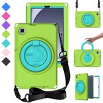 Per Samsung Galaxy Tab A9 8.7 X110/X115 Custodia tablet antiurto per PC ibrida EVA con cornice (verde erba)