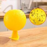Palline per moscerini della frutta da 8 cm per uso interno Trappola per insetti Palline per insetti appiccicose (gialle con base + colla bifacciale)