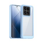 Per Xiaomi 14 Pro Custodia per telefono ibrida in TPU acrilico serie colorata (blu)
