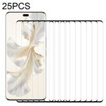 Per Honor 100 Pro 25 pezzi 9H HD Pellicola in vetro temperato con bordo curvo 3D (nero)