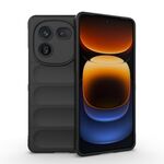 Per vivo iQOO 12 5G Magic Shield TPU + custodia per telefono in flanella (nera)