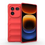 Per vivo iQOO 12 Pro 5G Magic Shield TPU + custodia per telefono in flanella (rossa)