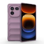 Per vivo iQOO 12 Pro 5G Magic Shield TPU + custodia per telefono in flanella (viola)