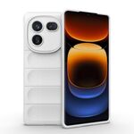 Per vivo iQOO 12 Pro 5G Magic Shield TPU + custodia per telefono in flanella (bianca)