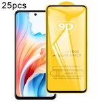 Per OPPO A2 25 pezzi 9D Pellicola in vetro temperato con schermo a colla completa