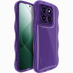 Per Xiaomi 14 5G IMAK Wave Bubble Custodia morbida antiurto per telefono (viola)