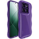 Per Xiaomi 14 Pro 5G IMAK Wave Bubble Custodia morbida antiurto per telefono (viola)