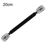 Cavo coassiale piatto RF passante per finestra/porta Prolunga coassiale RF UHF 50 Ohm, lunghezza: 20 cm (femmina a femmina)