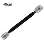 Cavo coassiale RF piatto passante per finestra/porta Prolunga coassiale RF UHF 50 Ohm, lunghezza: 40 cm (femmina a femmina)