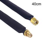 Antenna SMA maschio-femmina in fibra di vetro tramite cavo adattatore da parete cavo per finestra piatta (40 cm)