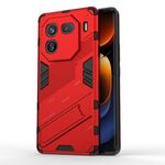 Per vivo iQOO 12 Pro 5G Punk Armor 2 in 1 PC + custodia per telefono TPU con supporto (rosso)