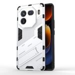 Per vivo iQOO 12 Pro 5G Punk Armor 2 in 1 PC + custodia per telefono TPU con supporto (bianco)