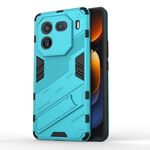 Per vivo iQOO 12 5G Punk Armor 2 in 1 PC + custodia per telefono TPU con supporto (blu)