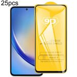 Per Samsung Galaxy A35 25 pezzi 9D Pellicola in vetro temperato con schermo a colla completa