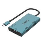 Onten M206 4K 60Hz 4 in 1 da tipo C a doppio HDMI + VGA + adattatore convertitore video da 3,5 mm