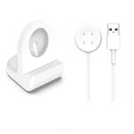Per Google Pixel Watch 2 Smart Watch Staffa di ricarica in silicone con caricabatterie (bianco)