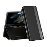 Per OPPO Find N3 Custodia per telefono in pelle ad adsorbimento elettrolitico laterale con slot per penna (nero)