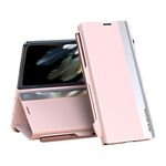 Per OPPO Find N3 Custodia per telefono in pelle ad adsorbimento elettrolitico laterale con slot per penna (rosa)
