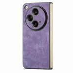 Custodia antiurto per borsa per PC in pelle vintage OPPO Find N3 (viola)