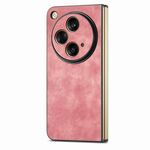 Custodia antiurto per borsa per PC in pelle vintage OPPO Find N3 (rosa)