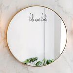 Ciao dolci guance 2 pezzi/set adesivi in vinile impermeabili e antiolio adesivi decorativi a specchio