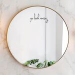 Sei fantastico. 2 pezzi/set di adesivi in vinile impermeabili e resistenti all'olio, adesivi decorativi a specchio