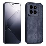 Per Xiaomi 14 Pro AZNS Custodia per telefono con sensazione di pelle in rilievo 3D (nera)