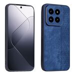 Per Xiaomi 14 Pro AZNS Custodia per telefono con sensazione di pelle in rilievo 3D (blu zaffiro)