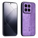 Per Xiaomi 14 Pro AZNS Custodia per telefono con sensazione di pelle in rilievo 3D (viola)