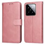 Per Xiaomi 14 Custodia per cellulare in pelle con texture classica in vitello (oro rosa)