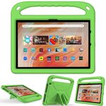 Custodia per tablet antiurto EVA con supporto per Amazon Kindle Fire HD 10 2023 con supporto (verde)