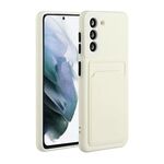 Custodia per telefono in TPU antiurto con slot per scheda Samsung Galaxy S23 5G (bianca)