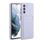 Custodia per telefono in TPU antiurto con slot per scheda Samsung Galaxy S23 5G (viola)
