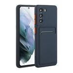 Custodia per telefono in TPU antiurto con slot per scheda Samsung Galaxy S23 FE 5G (blu scuro)